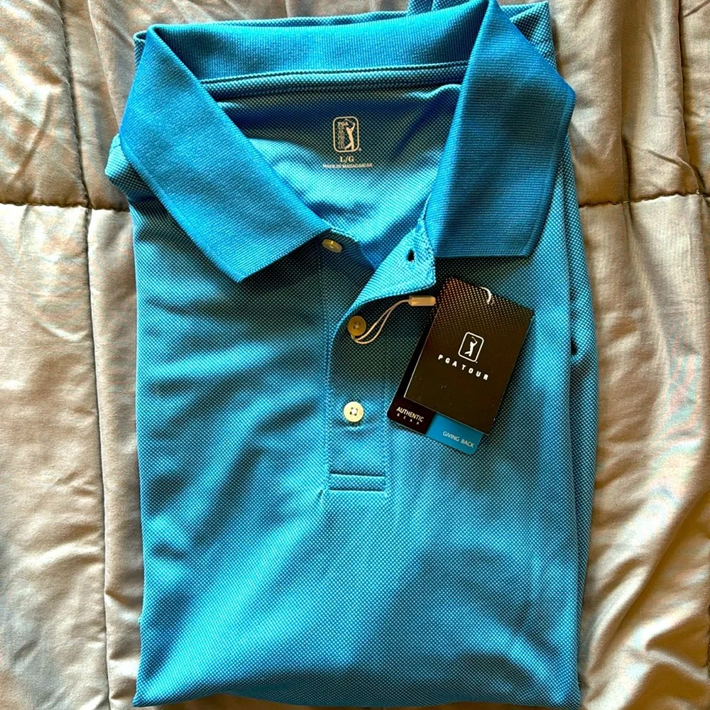 Men’s PGA performance polo size large - Picture 1 of 2